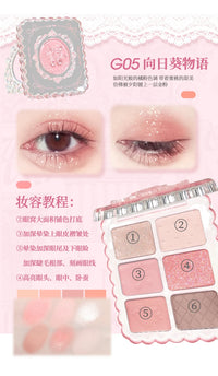 6-Color Matte and Shimmer Eyeshadow Palette