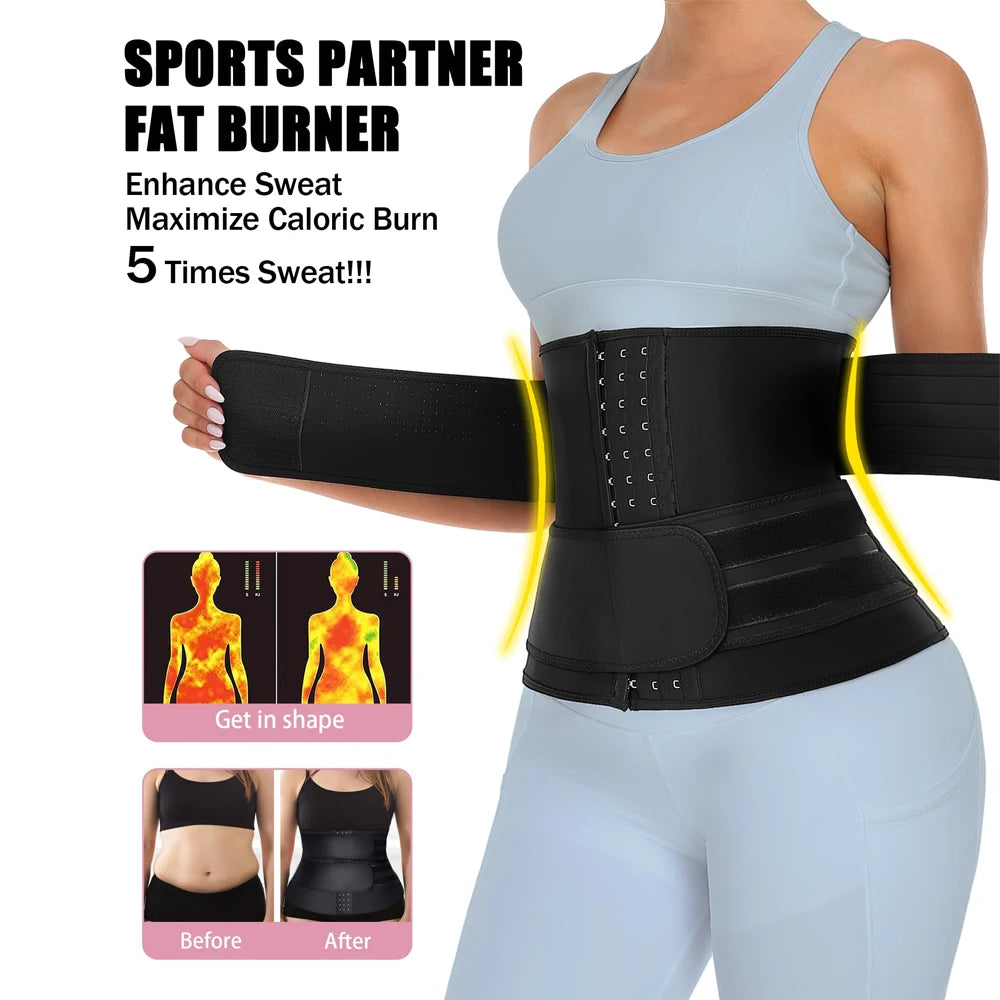 Sauna Sweat Waist Trainer and Tummy Slimming Belt - 9