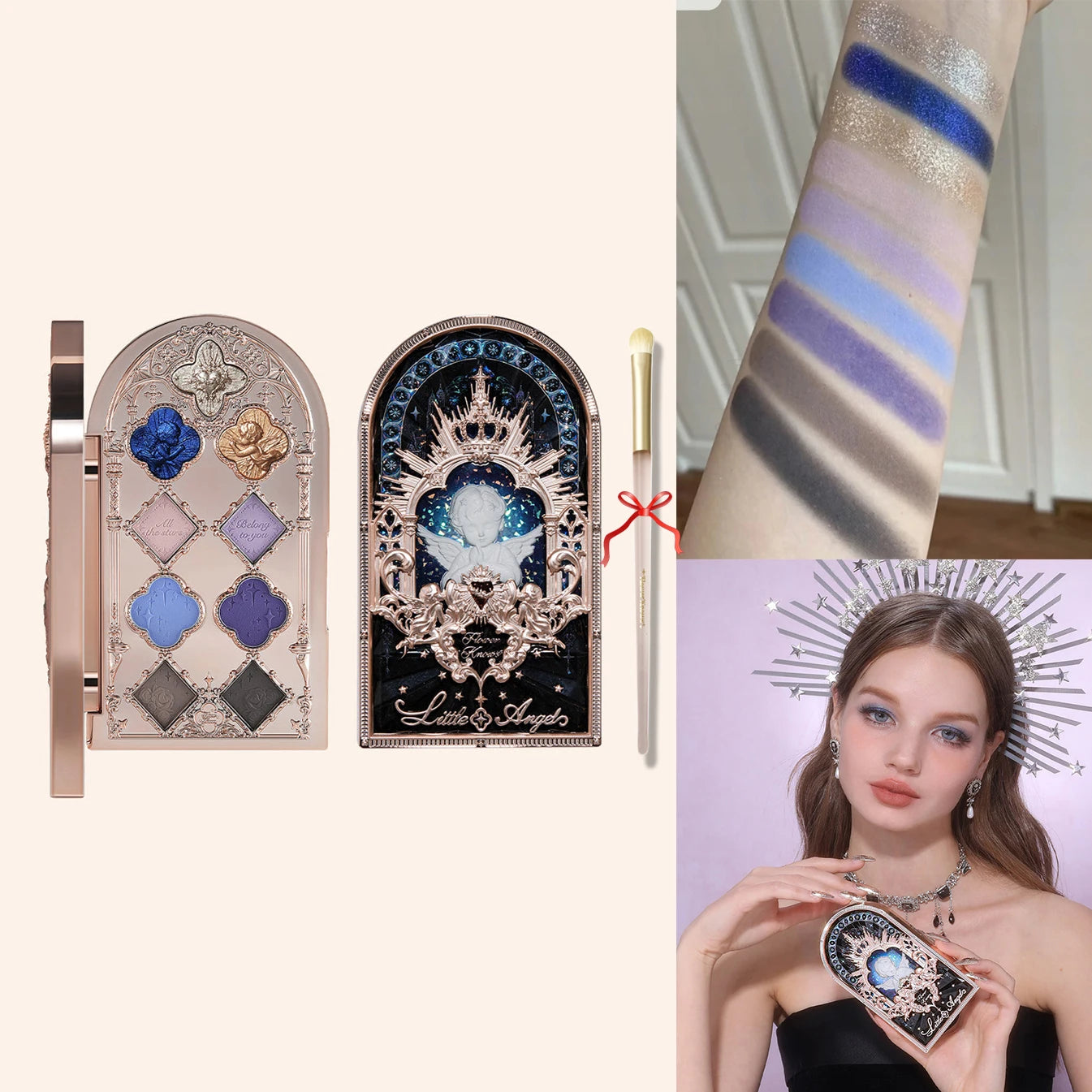 6-Color Swan Ballet Eyeshadow Palette - 46