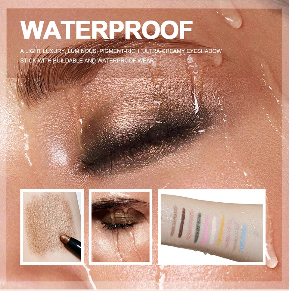 Waterproof Long-Lasting Cream Eyeshadow Stick - 10