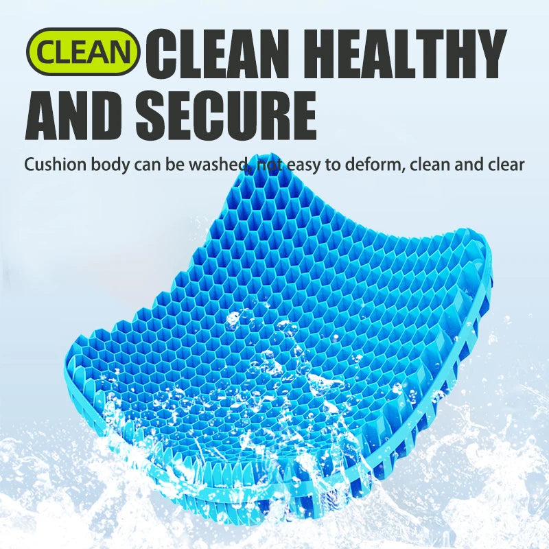 Ergonomic Honeycomb Gel Seat Cushion for Pain Relief - 3