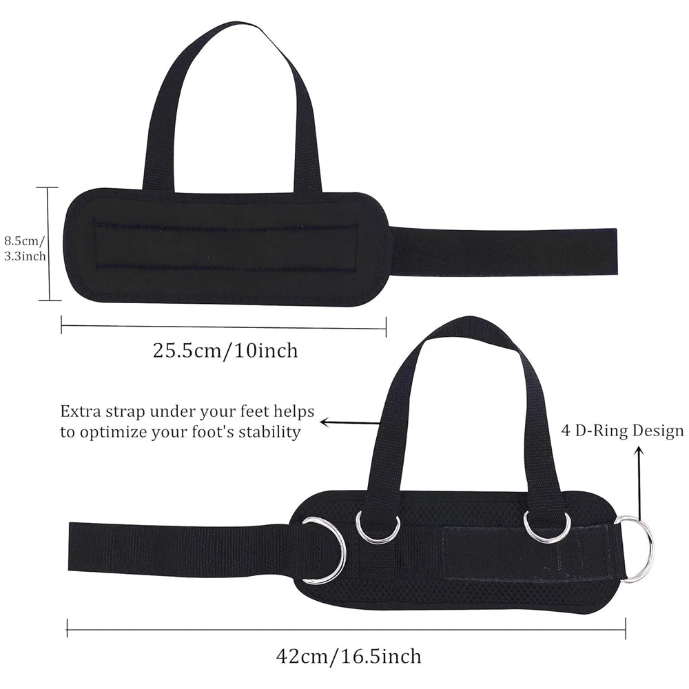 Adjustable Ankle Straps for Cable Machine Kickbacks - 3