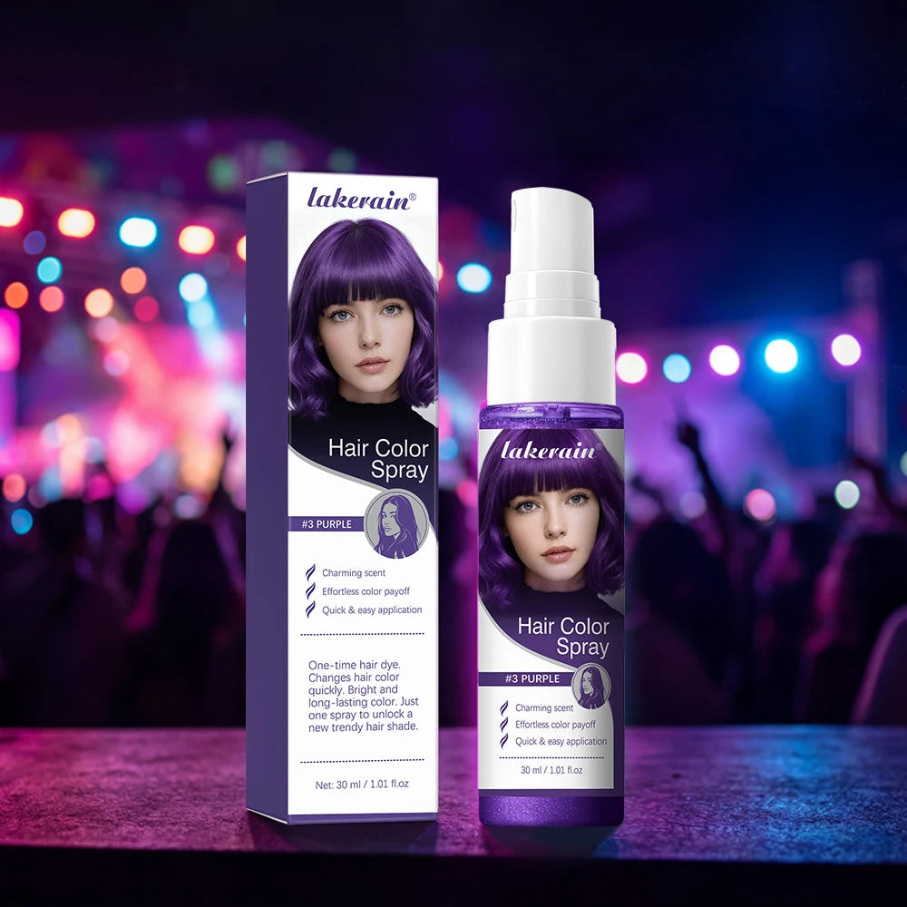 Instant Temporary Hair Color Spray for Parties and Styling - 17