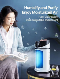 Portable USB Desktop Air Cooling Fan with Humidifier