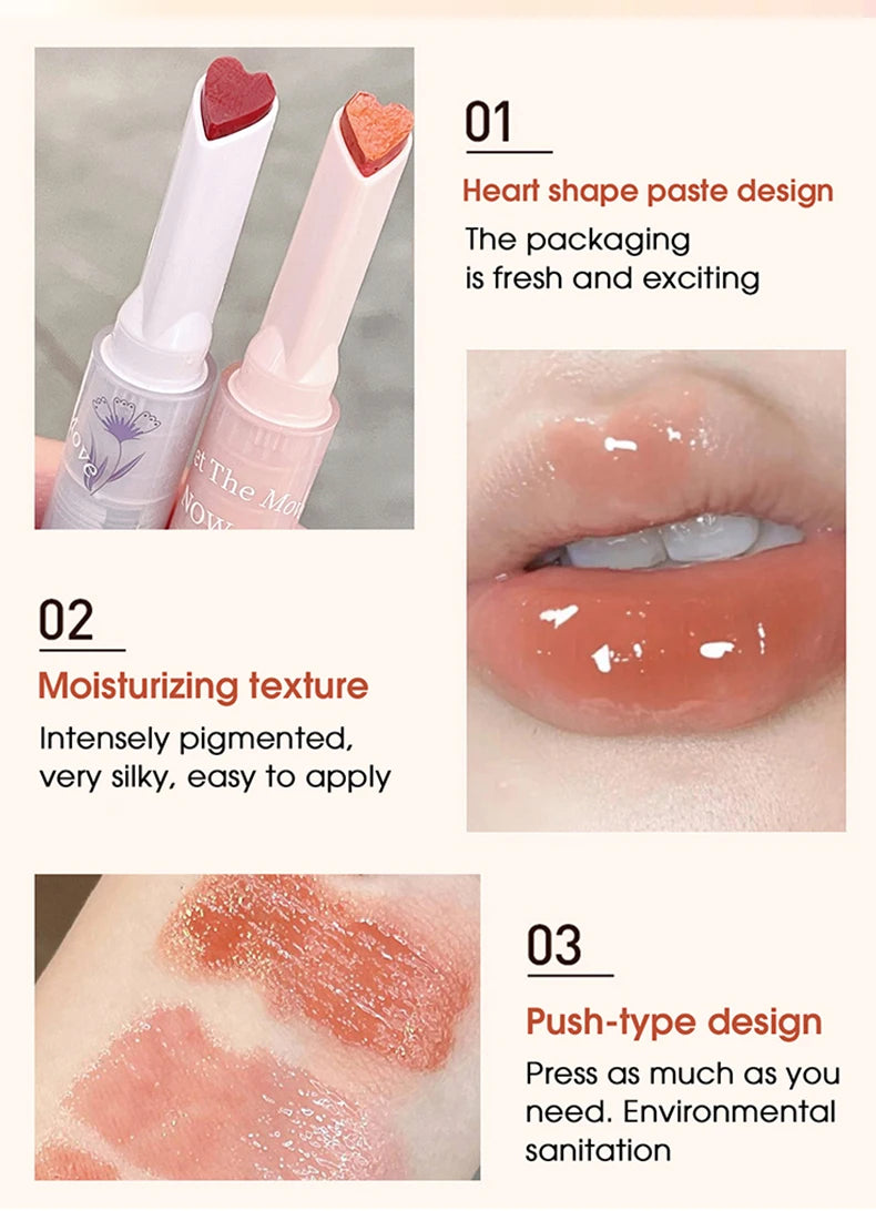 Moisturizing Heart-Shaped Jelly Tint Lipstick - 22