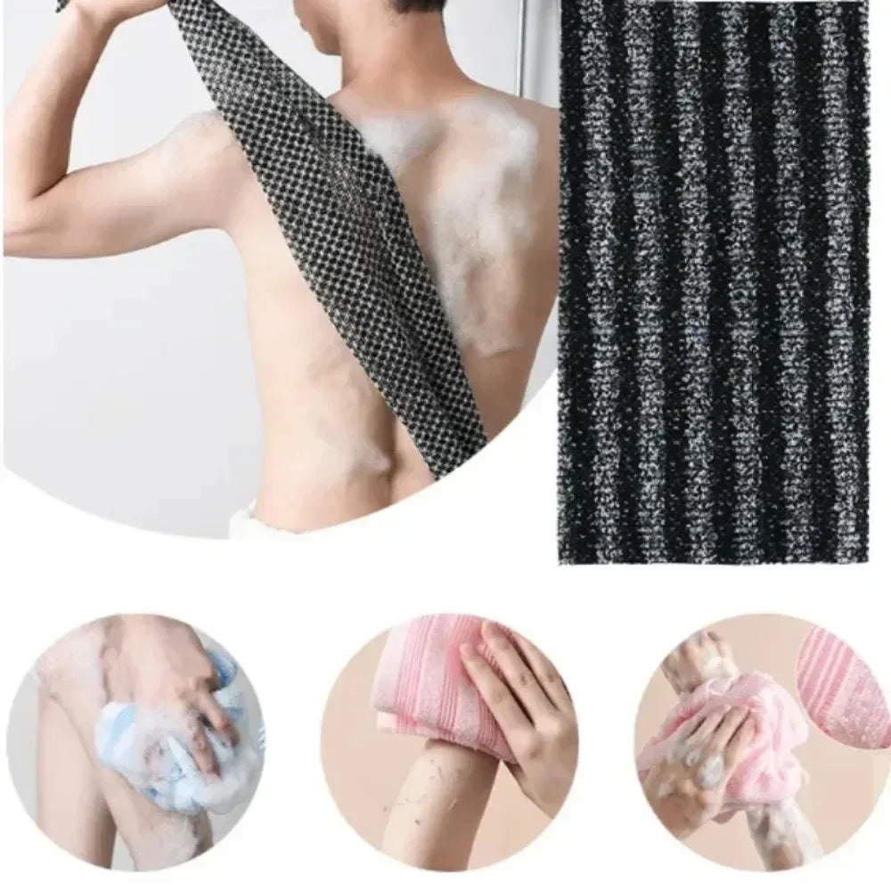 Exfoliating Japanese Bath Back Scrubber Towel - 4