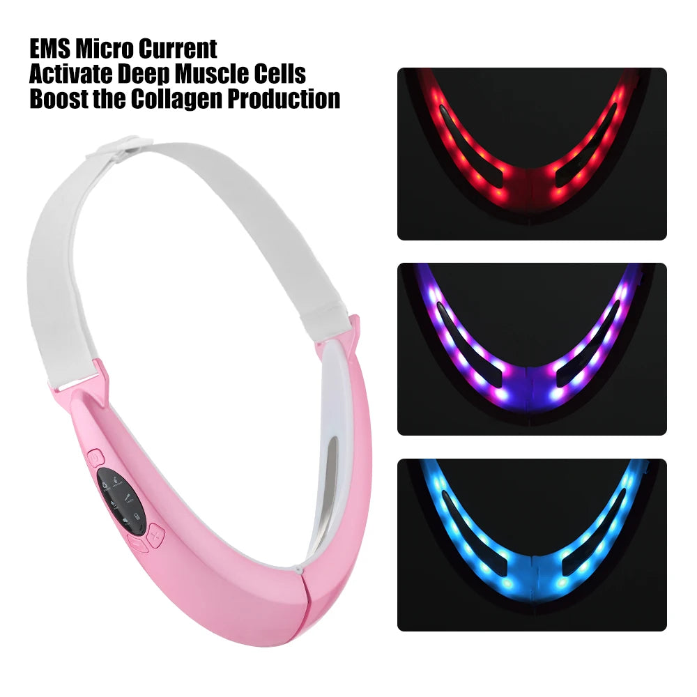LED Photon Therapy V-Line Face Lifting Massager - 20