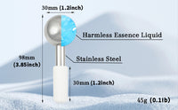 Stainless Steel Cooling Ice Globes for Facial Puffiness and Relaxation